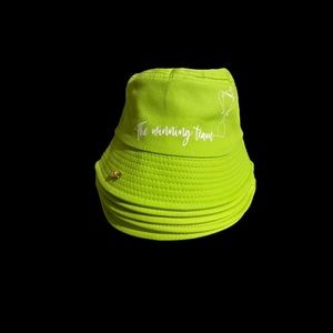 Neon green bucket hat
